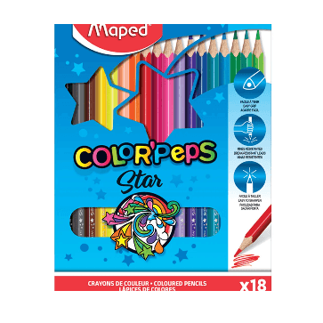 Maped Colorpeps Star 18pcs Color Pencils