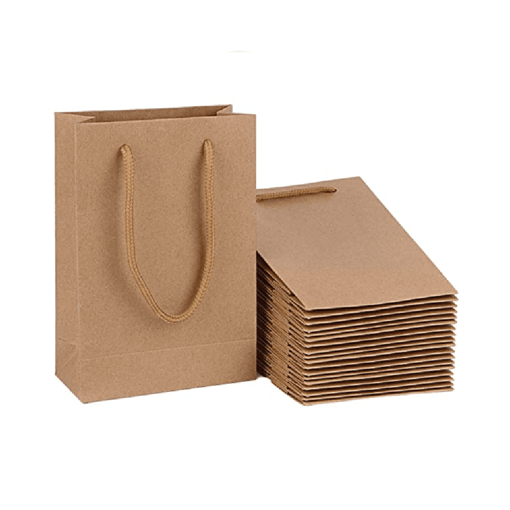 Gift Bag Mini 12Pcs - Brown