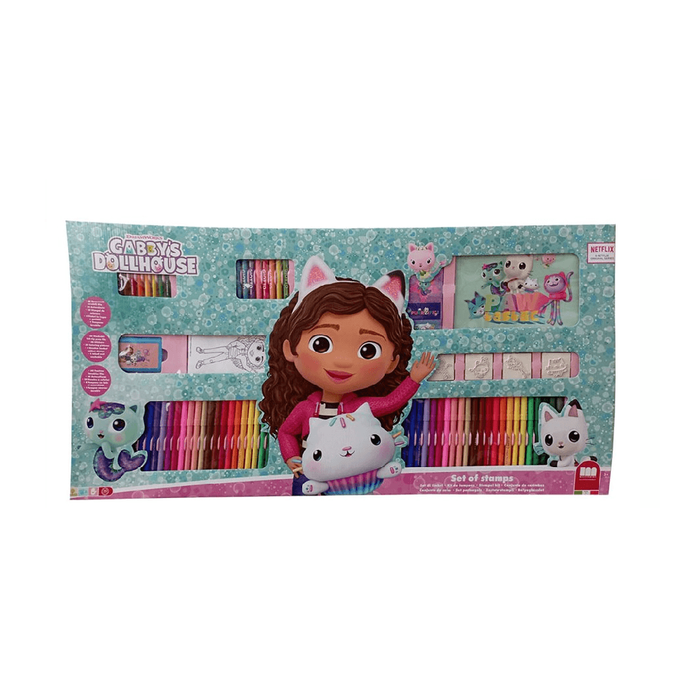 Gabby's Doll House Multi Print Mega Maxi Felt Tip Pens Set