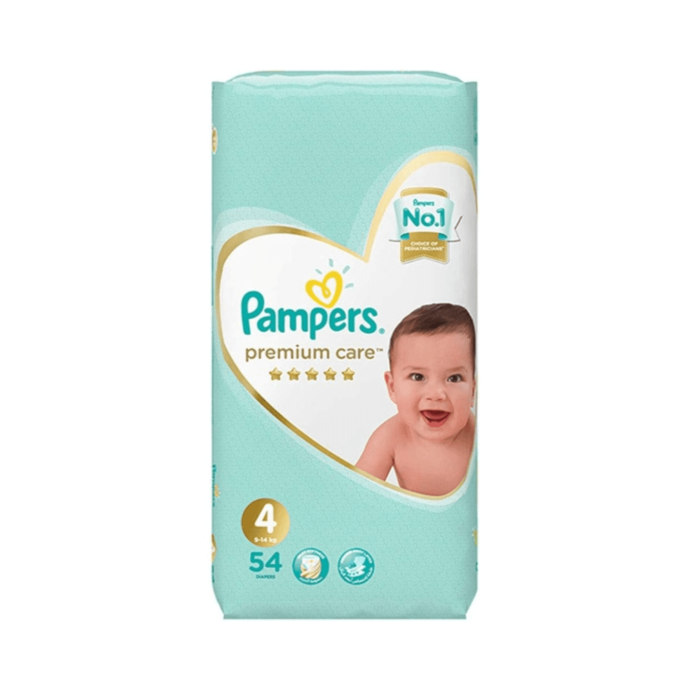 Pampers Premium Care Diapers Size 4 54Pcs