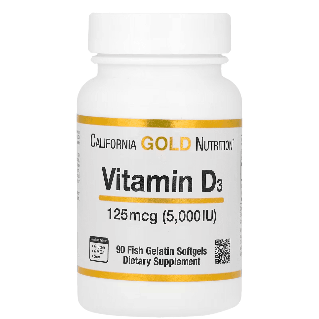 California Gold Nutrition, Vitamin D3, 5000Iu, 90 Soft gels