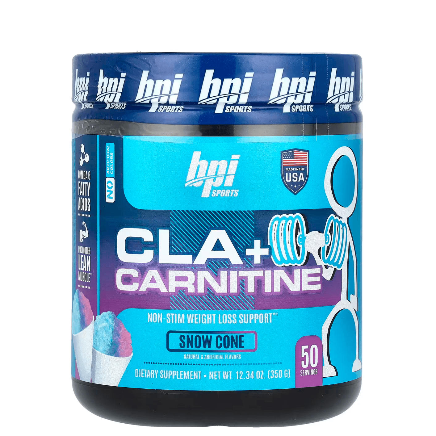 Bpi, Cla + Carnitine, 30 Serving, Snow Cone