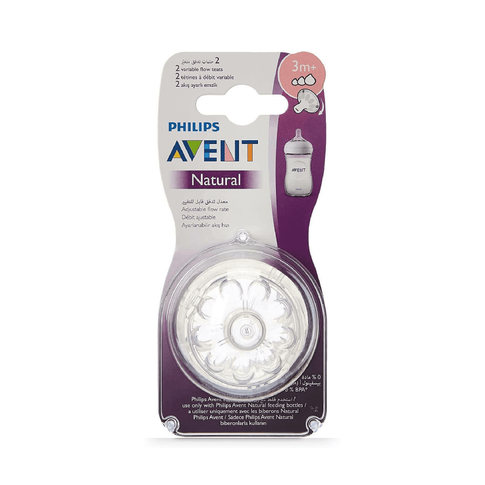 Philips Avent Natural Teats For 3+ Months 2Pcs