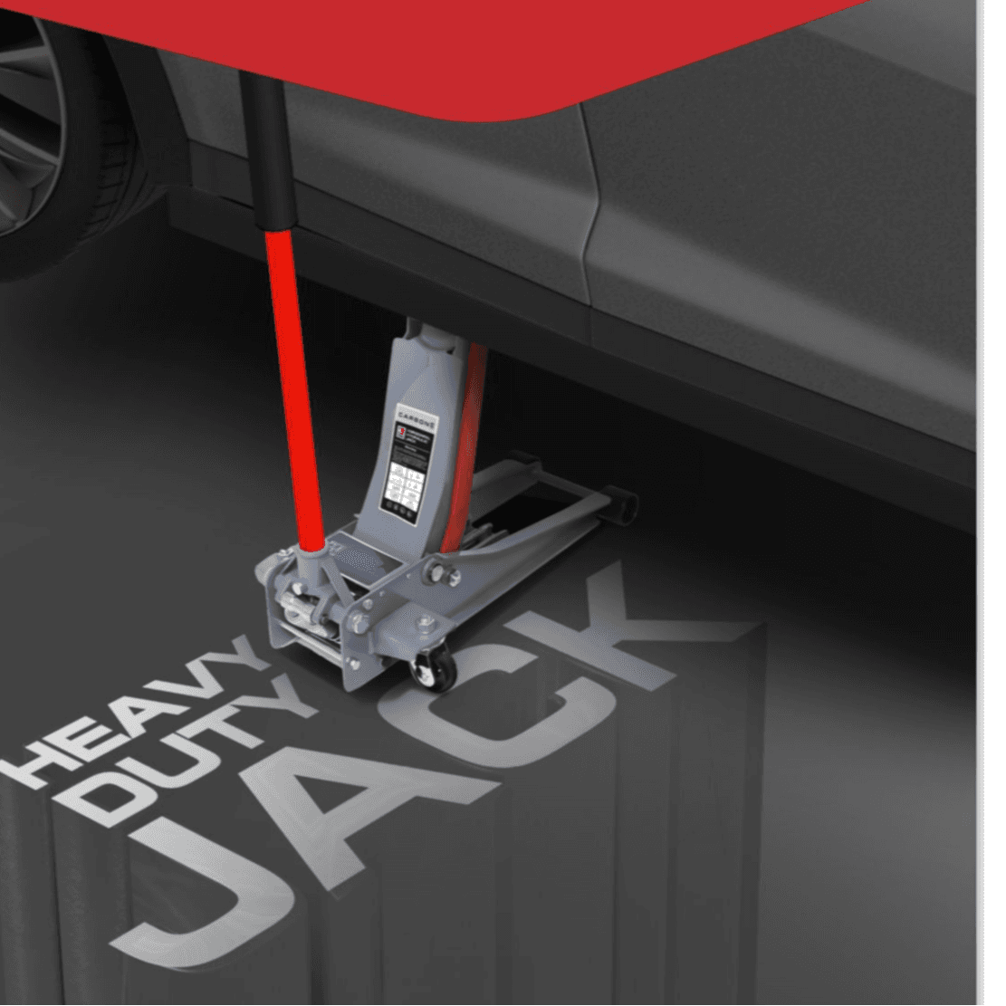 Carbone-Hydraulic Floor Jack 3-Ton
