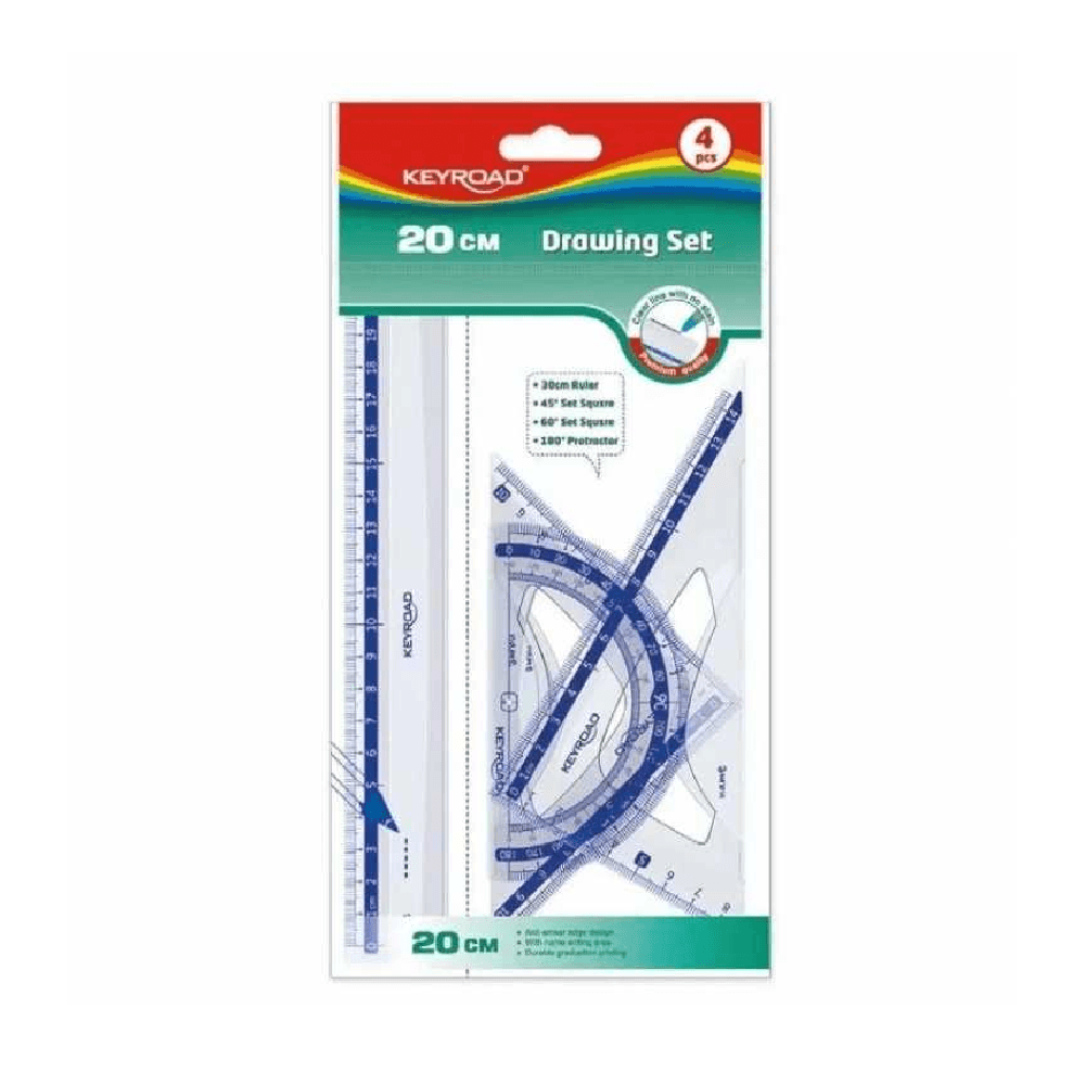 Keyroad Geometrical Drawing Set 4Pcs Kr971247