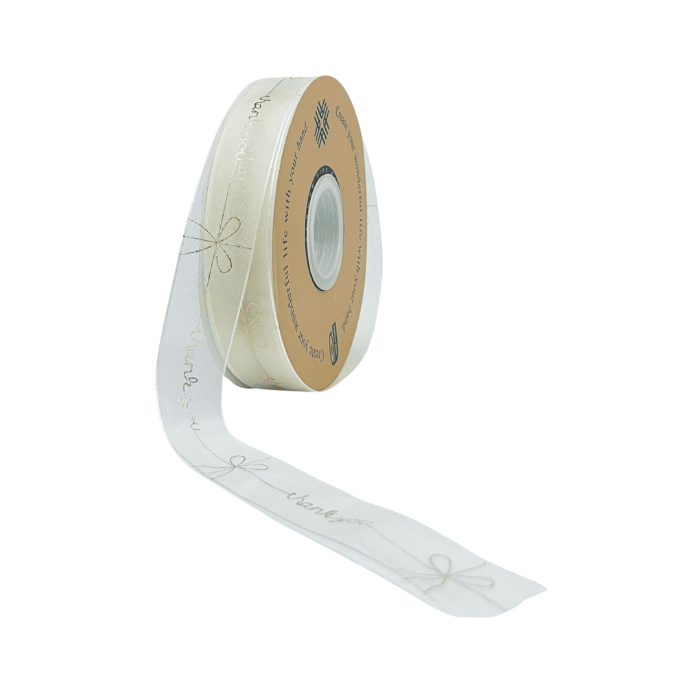 Thank You Organza Ribbon