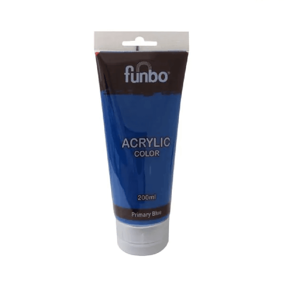 Funbo Acrylic Paint 200ml - Primary Blue 