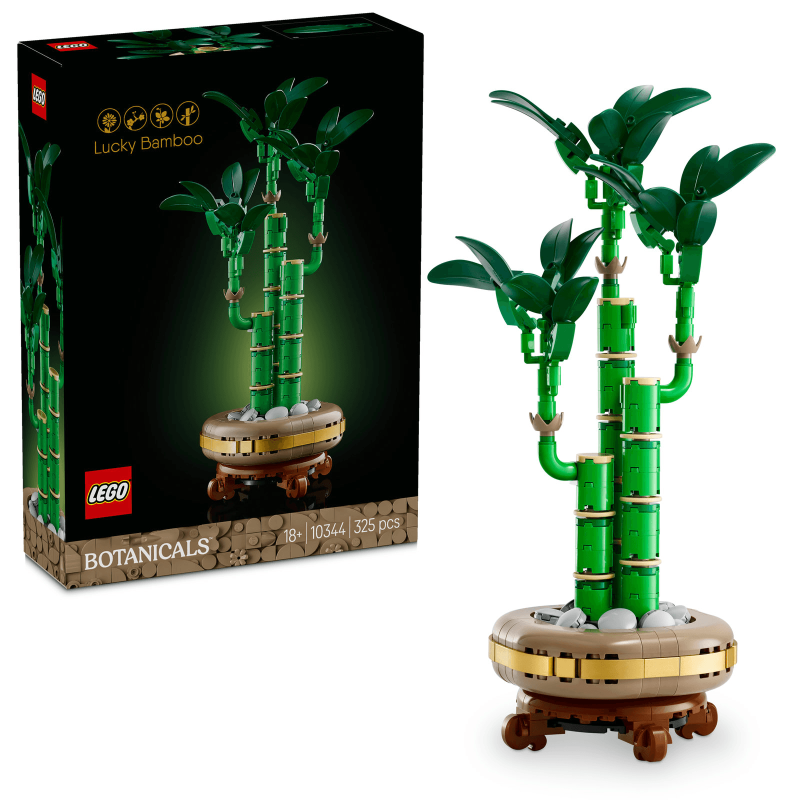 LEGO 10344 Botanicals Lucky Bamboo Plant Decor Building Set 325Pcs
