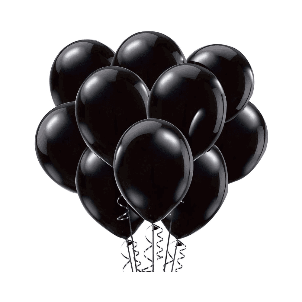 Latex Balloons - Black 
