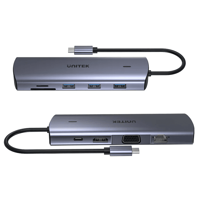 9-In-1 Usb-C Hub With Dual Display, Dual Card Reader And 100W Pd