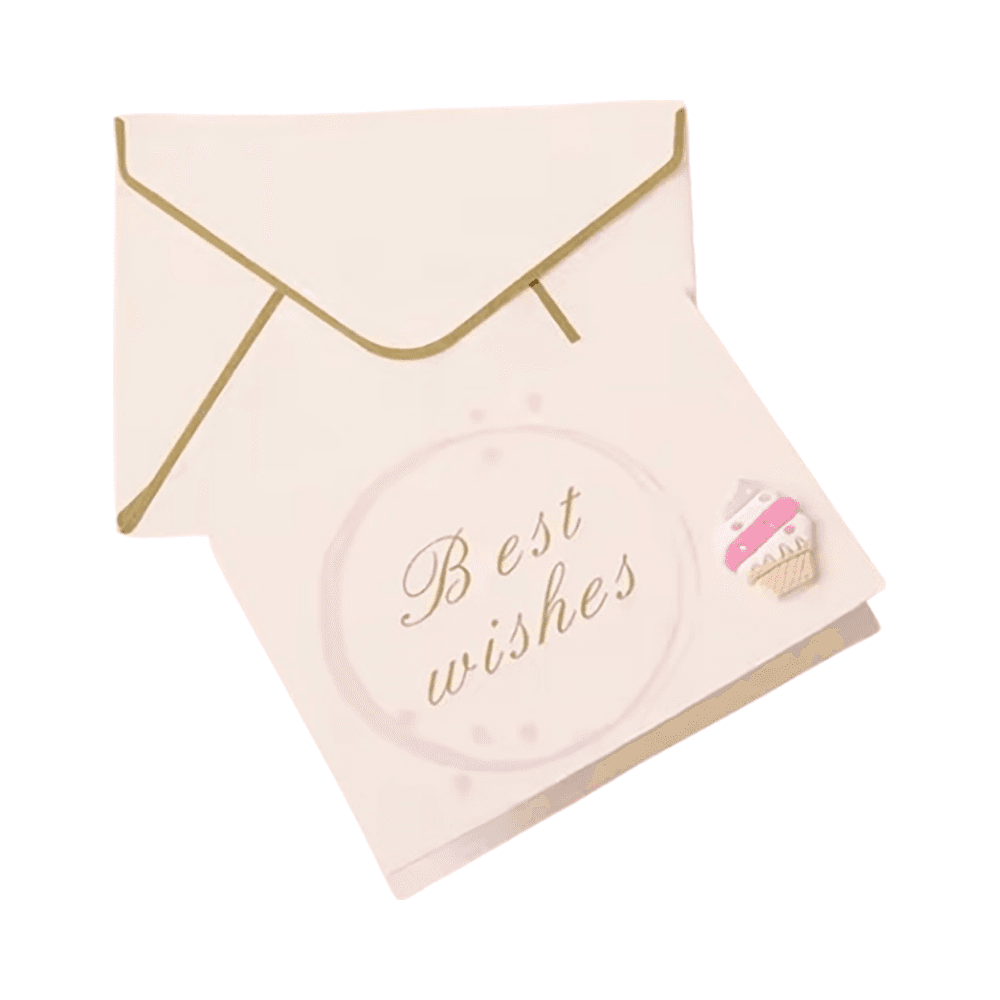 Best Wishes Card With Ice Cream Design Small 
