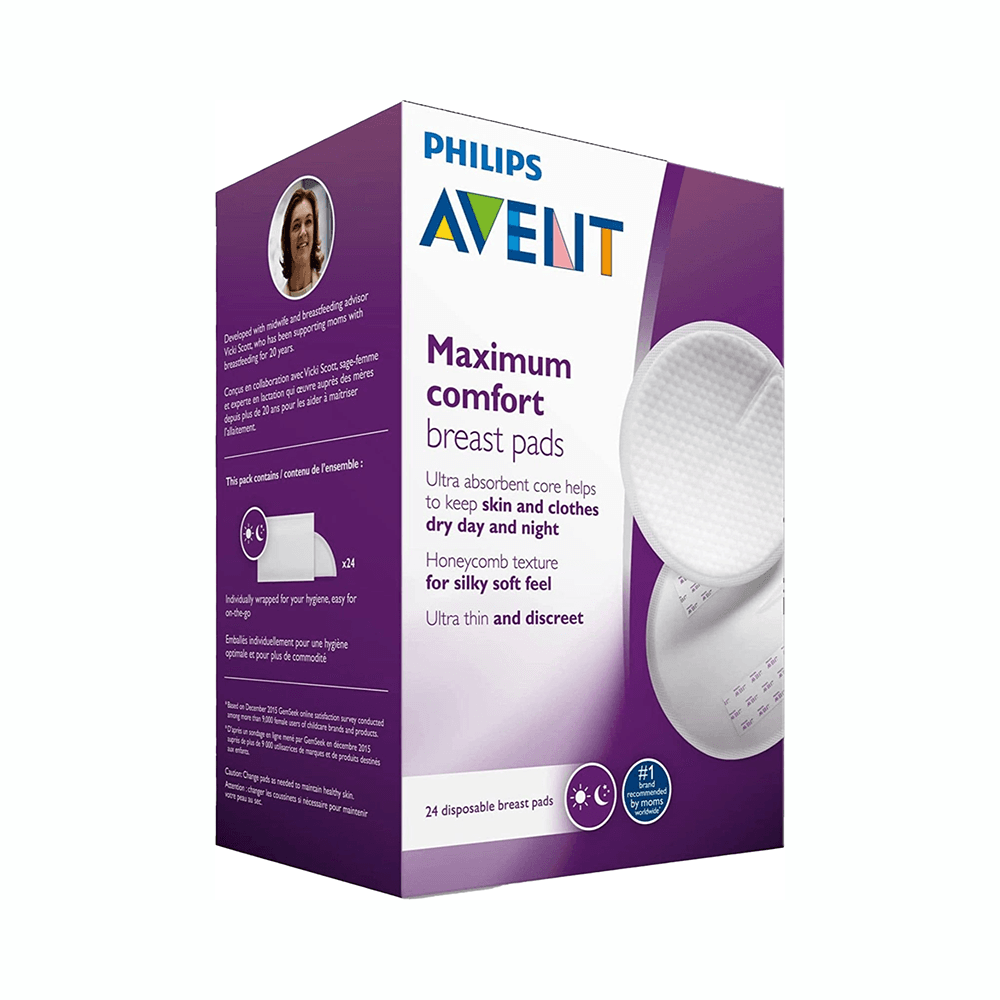 Philips Avent Disposable Breast Pads 24Pcs - White 