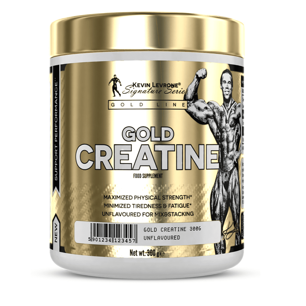 Kevin Levrone, Gold Creatine, Unflavored, 300G, 60Serving