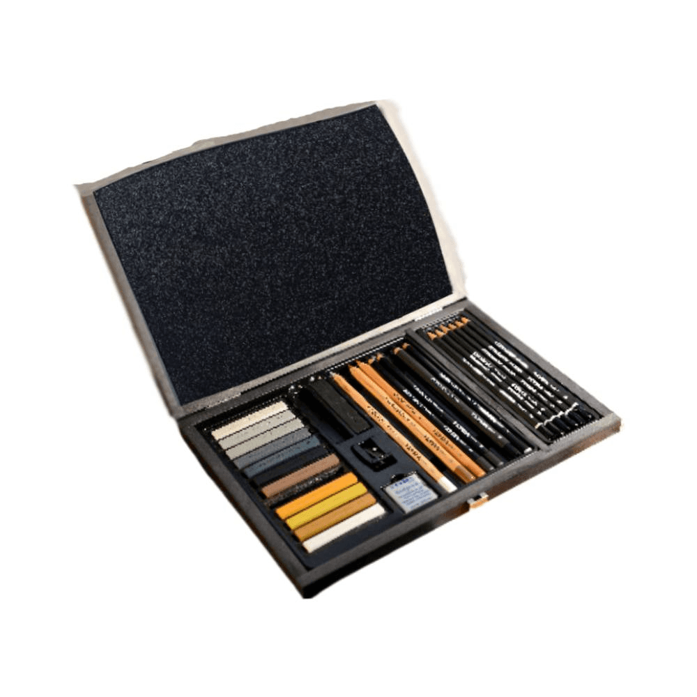 Rembrandt Wooden Box Monochrome Sketch Set 32pcs