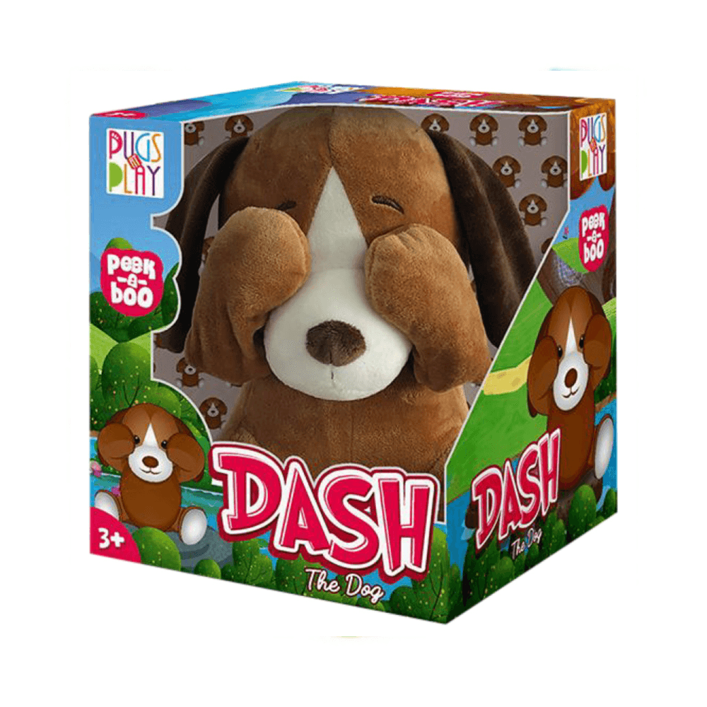 Pugs At Play Peek A Boo Dash Puppy Plush Toy