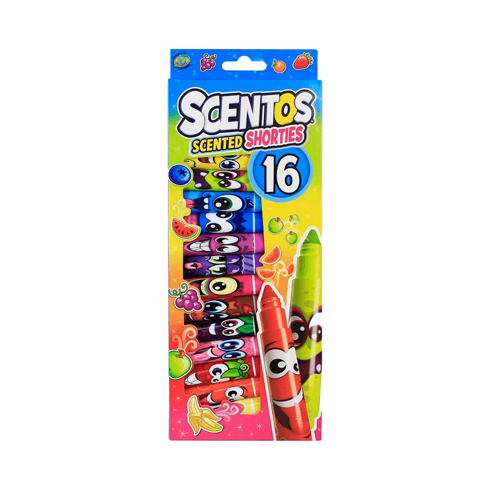 Scentos Scented Shorties Markers Set 16Pcs