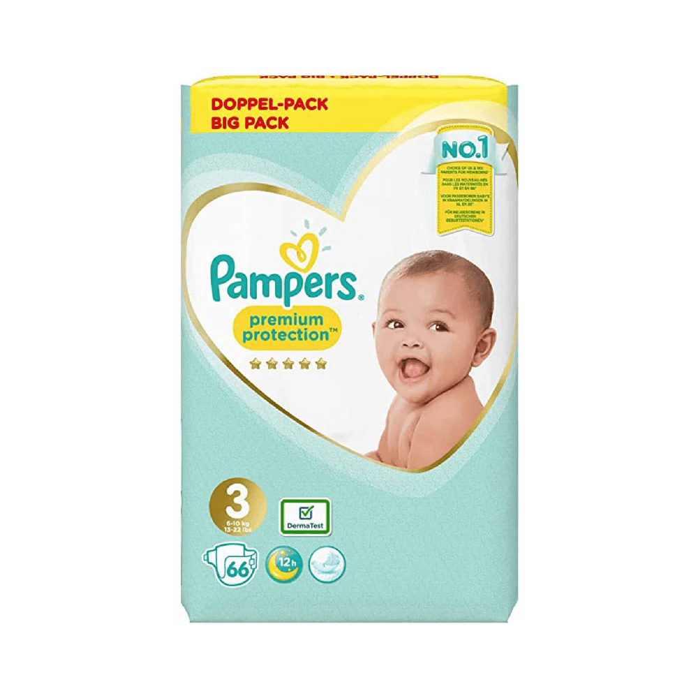 Pampers Premium Care Diapers Size 3 66Pcs 