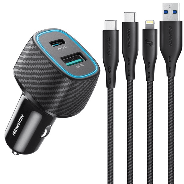 Remson Car Charger Trio Pack C To C Lto G Rm-Cg029
