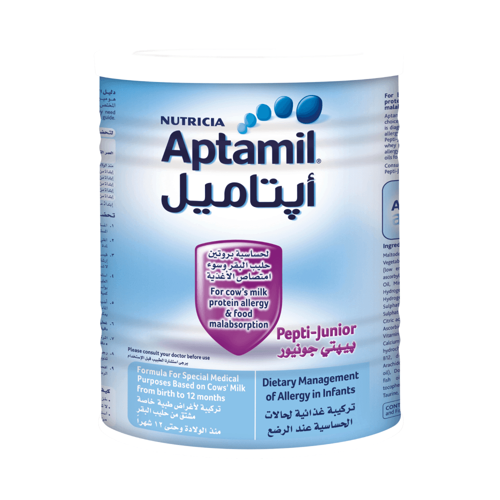 Nutricia Aptamil Pepti Junior Cows' Milk Baby Formula From Birth To 12 Months 400g