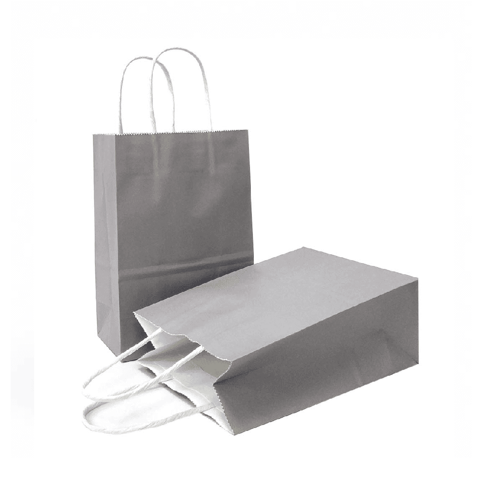 Paper Bag Mini 12Pcs - Silver 