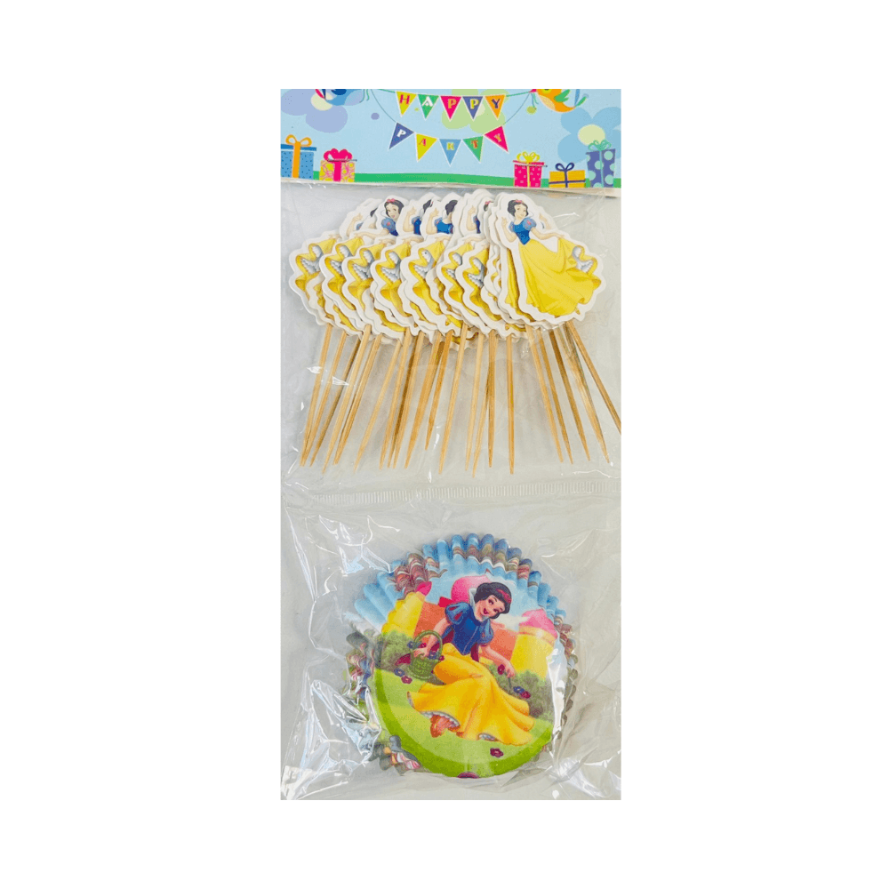 Disney Snow White Cupcake Topper With Cupcake Paper Liner