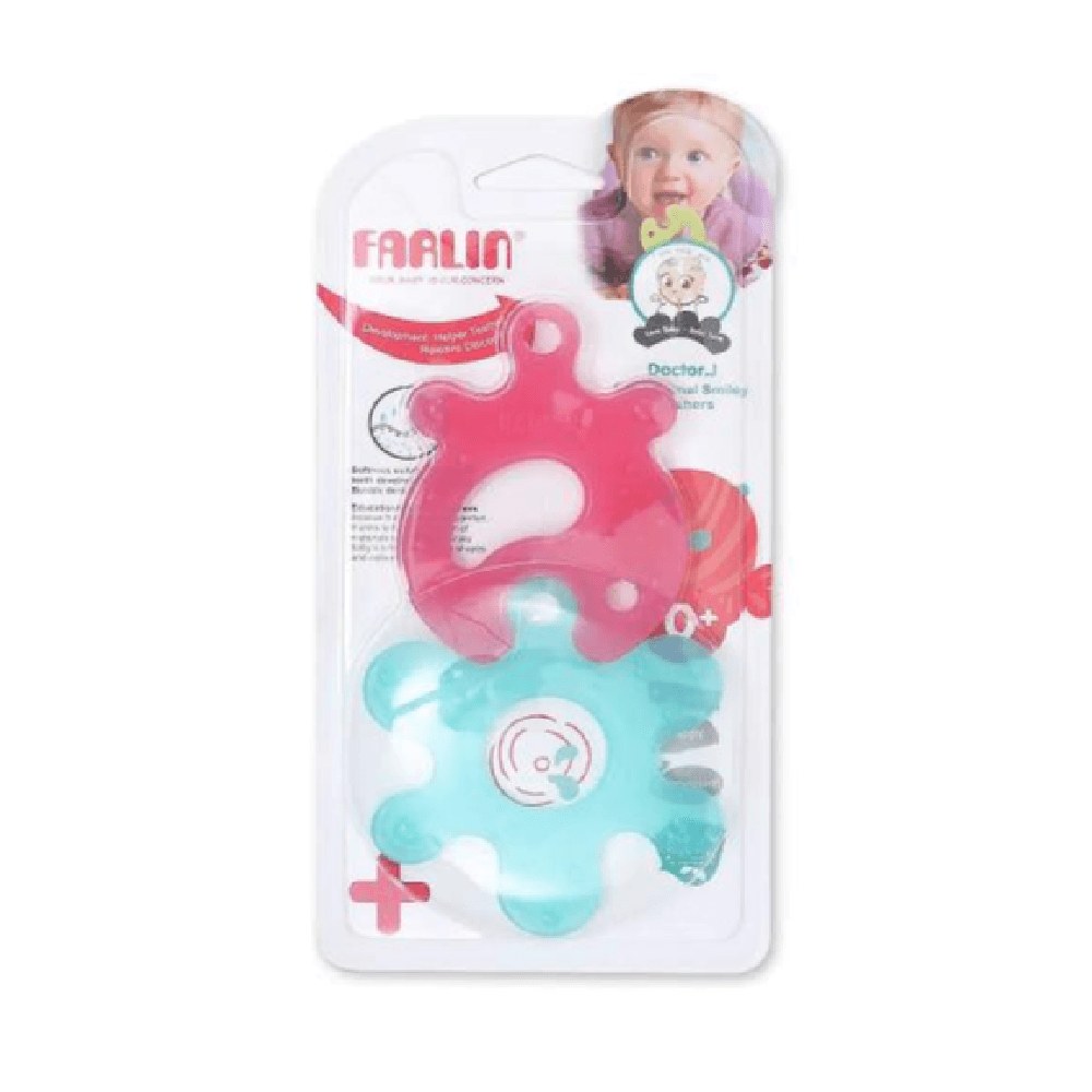 Farlin BBS-006 Doctor J. Educational Smiley Silicone Gum Teethers 0+ months