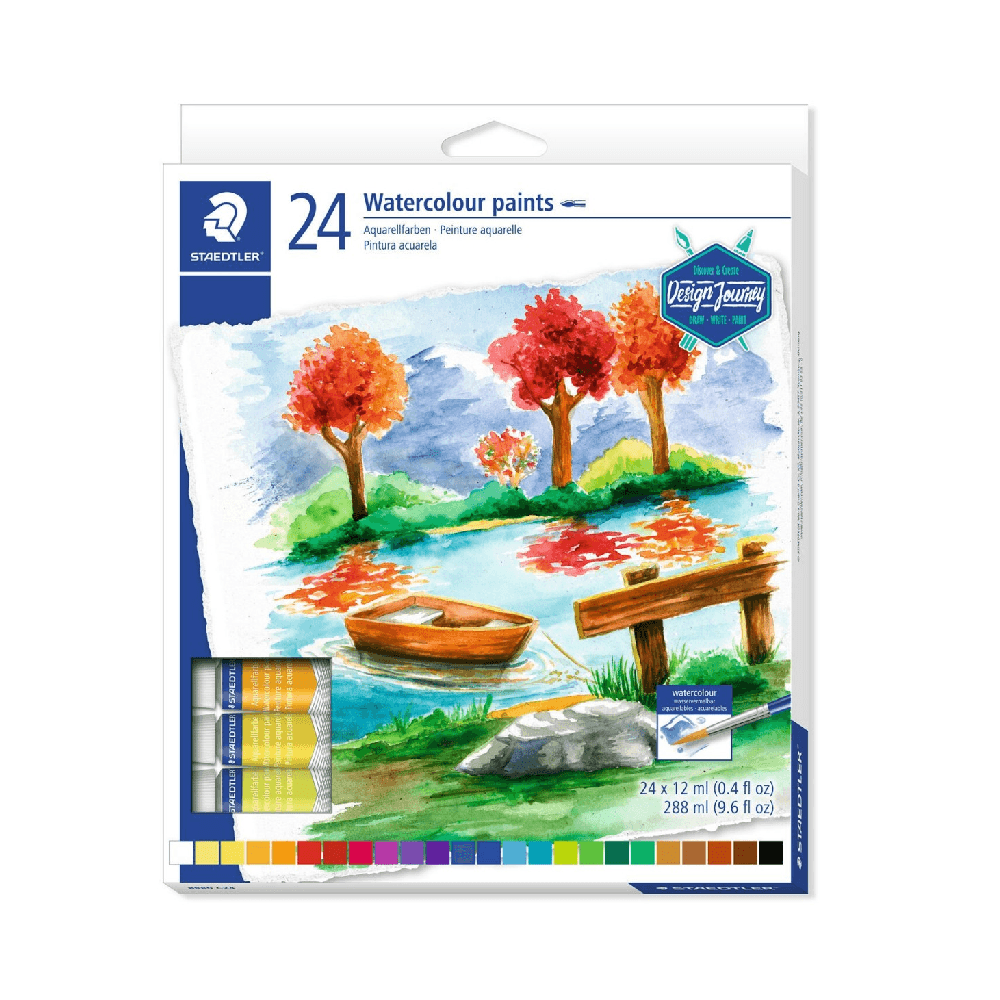 Staedtler Watercolors Paints 24 Pcs 12ml 04 fl oz 