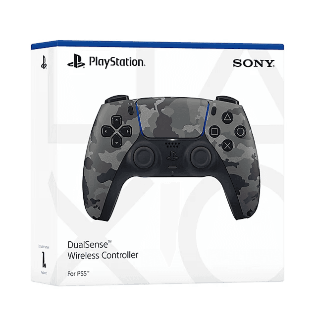 Sony Playstation 5 Dualsense Wireless Controller - Gray Camouflage