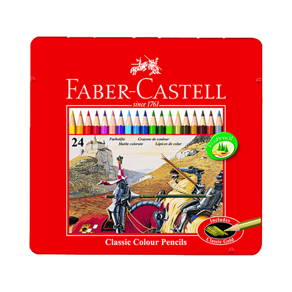 Faber-Castell Classic Colour Pencils 24Pcs