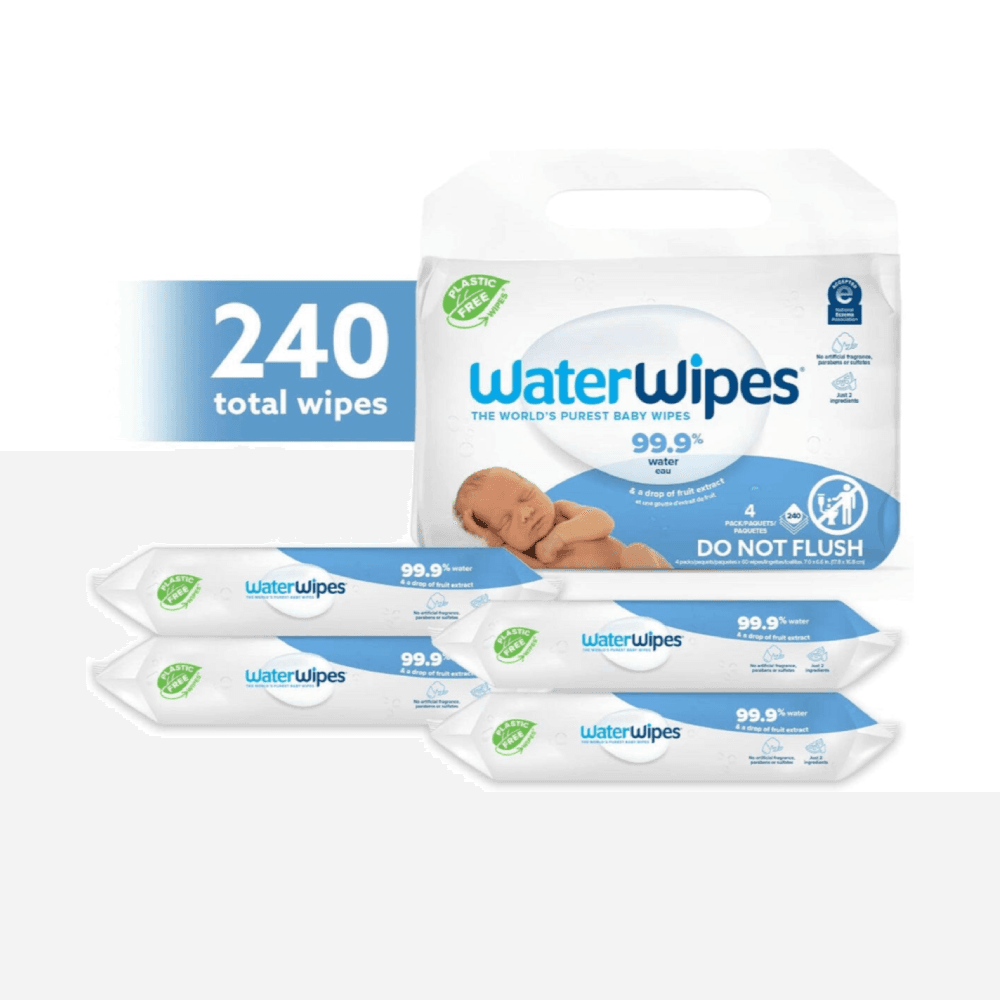 WaterWipes The Worlds Purest Wipes Value 4 Pack 240Pcs