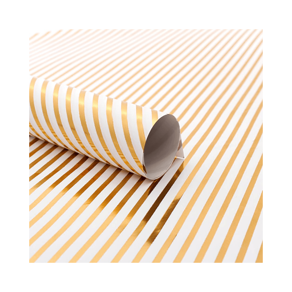 Gold Striped Gift Wrapper
