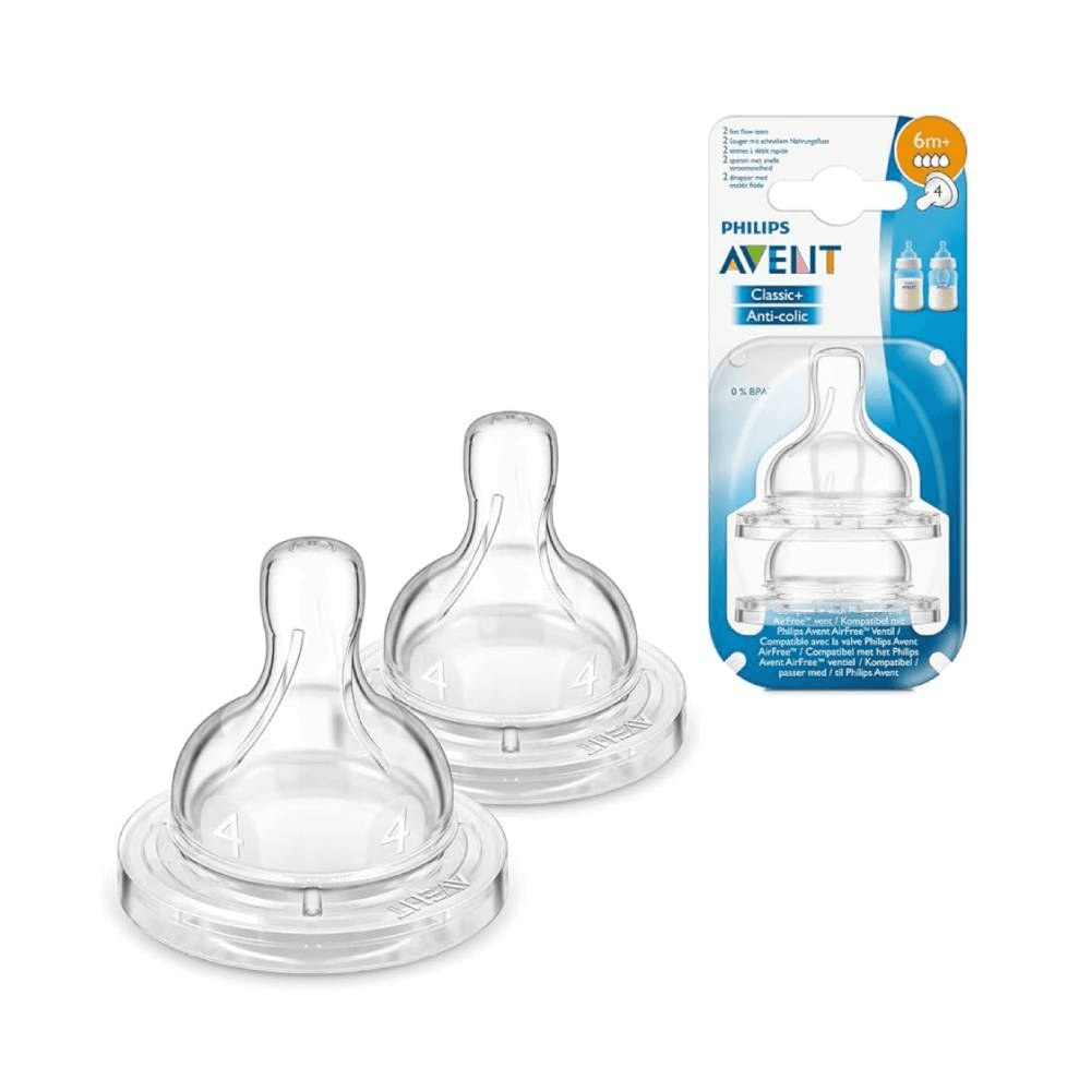 Philips Avent Classic Plus Anti-Colic Nipple For 6+ Months 2Pcs