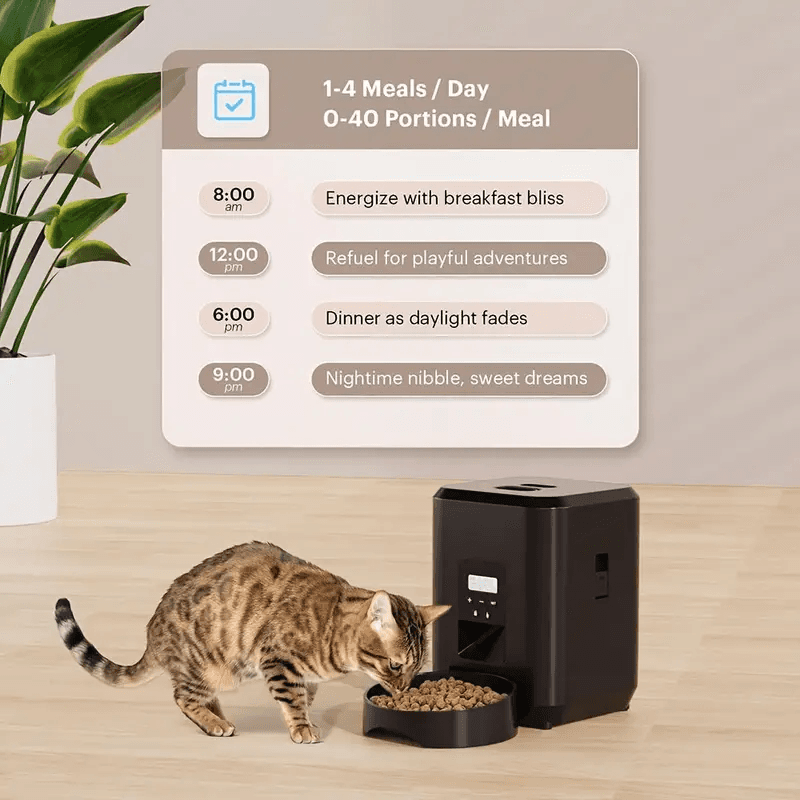 2L Automatic Pet Feeder and Food Dispenser with Touch Screen