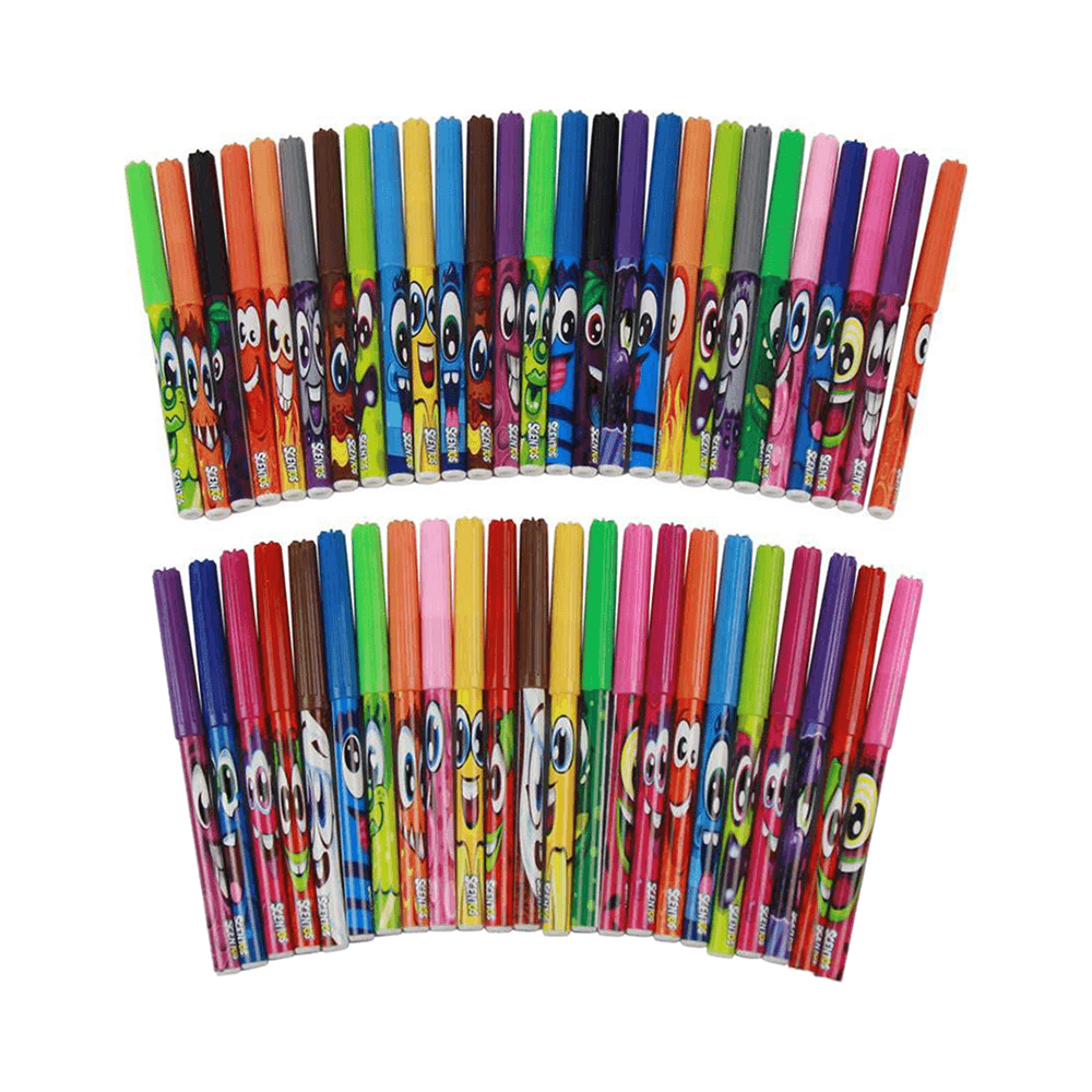 Scentos Scented Fibre Tip Pens Set 50Pcs