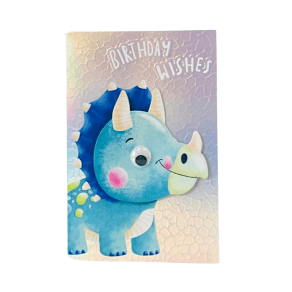 3D Rhinoceros Birthday Greeting Card