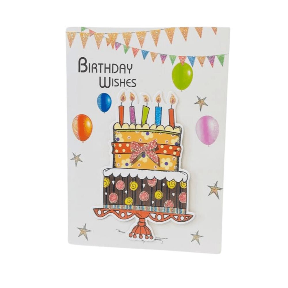 Birthday Wishes Cake With Candle Musical Card
