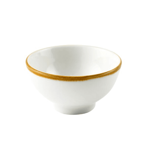 H.P Mocha Small Footed Bowl - Ivory 8cm 08-080D1