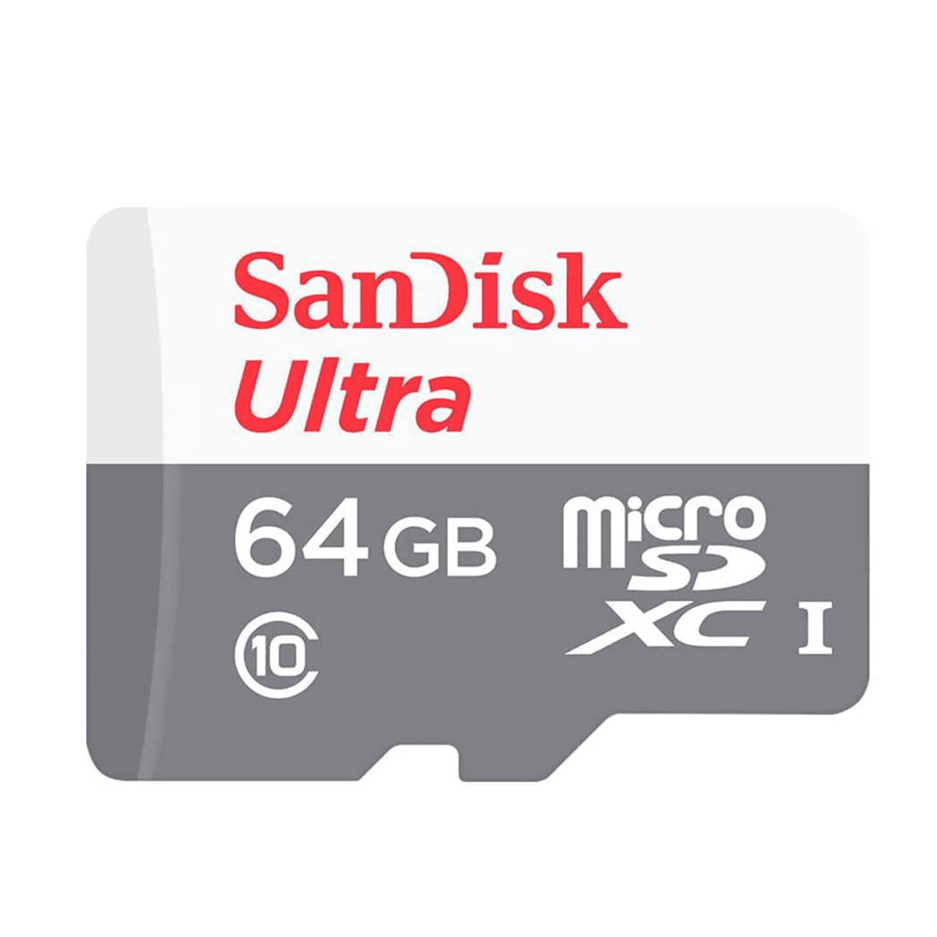 Sandisk Ultra Microsdxc 64Gb, C10, Uhs-1, 100Mb/S R, 3X5, 7Y Sdsqunr-064G-Gn3Mn