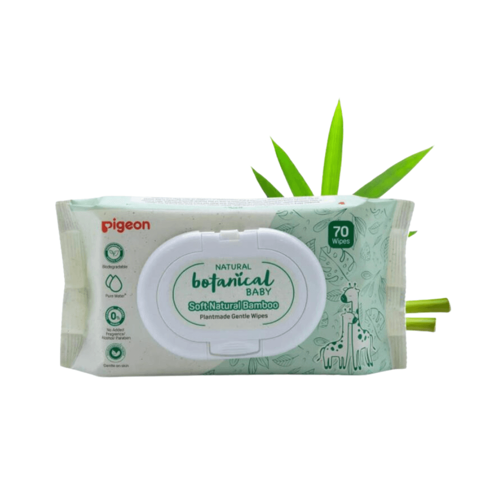 Pigeon Natural Botanical Baby Gentle Wipes 70Pcs