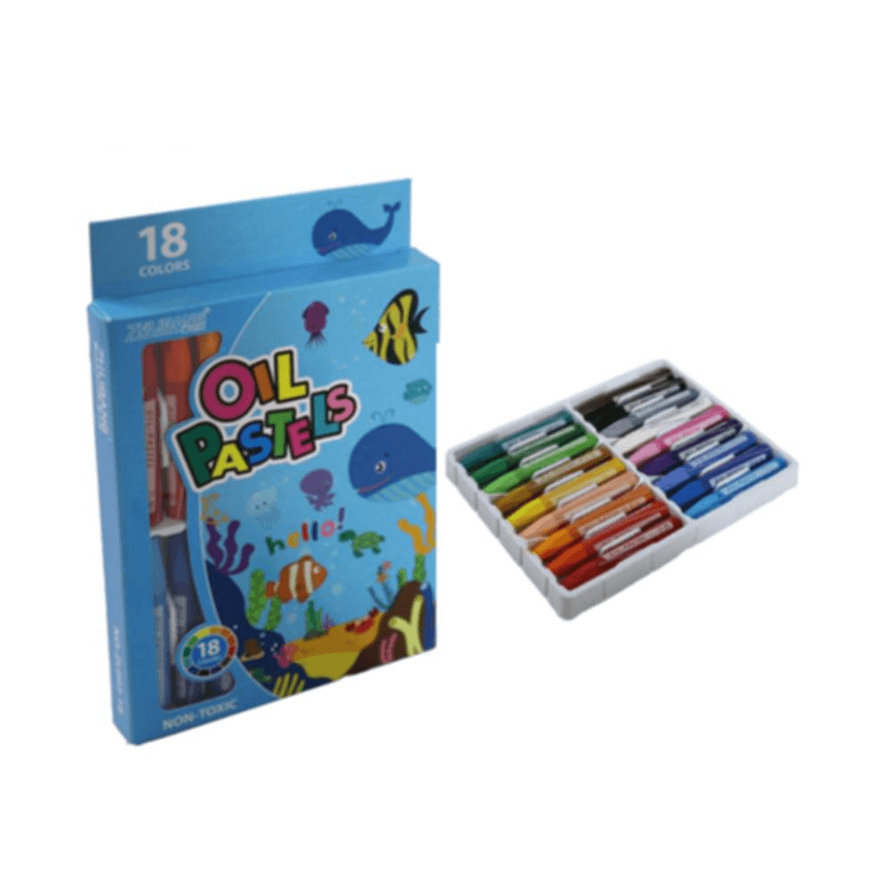 Fish Oil Pastels Set 18Pcs 