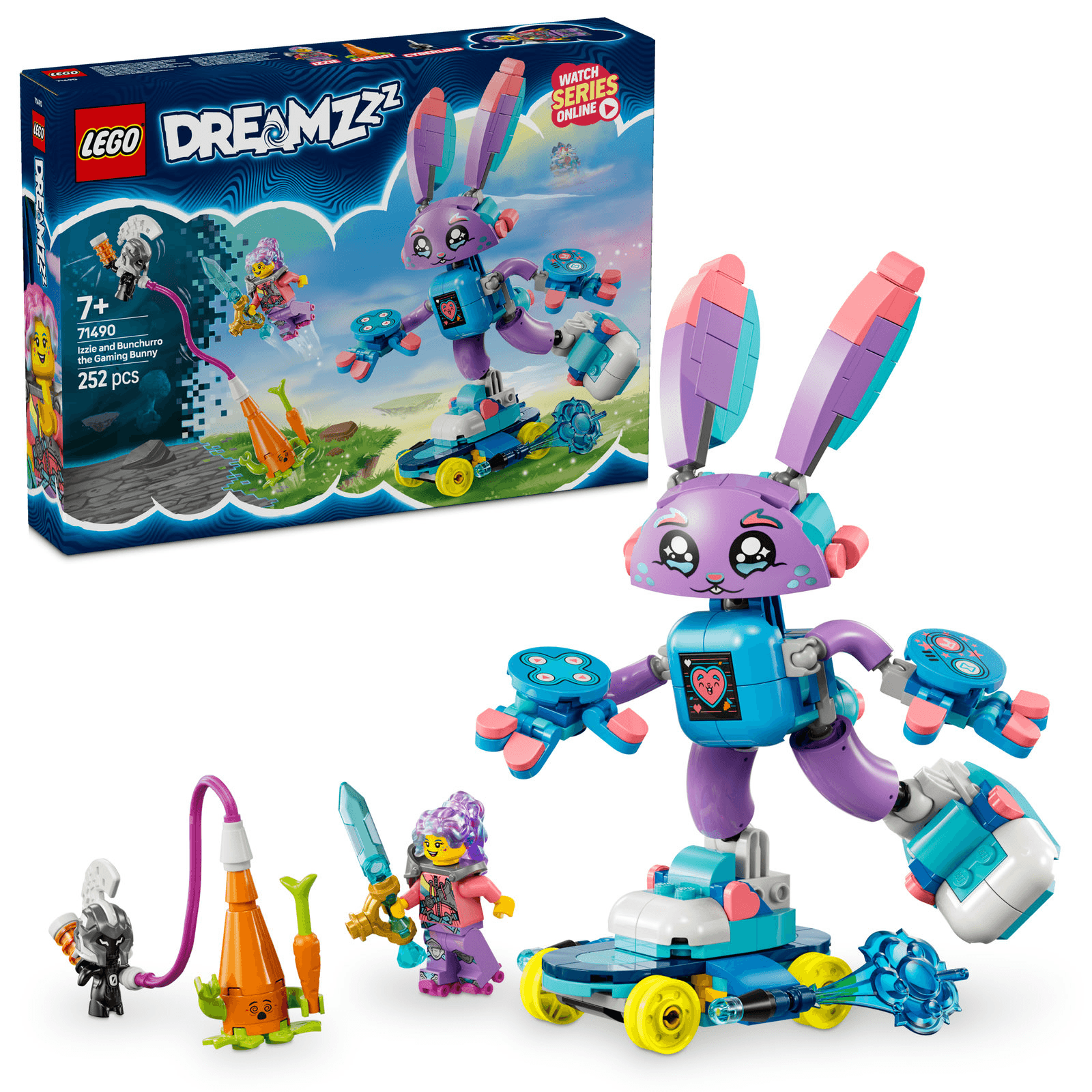 Lego Dreamzzz Izzie & Bunchurro The Gaming Bunny 71490 Building Set (252 Pieces)