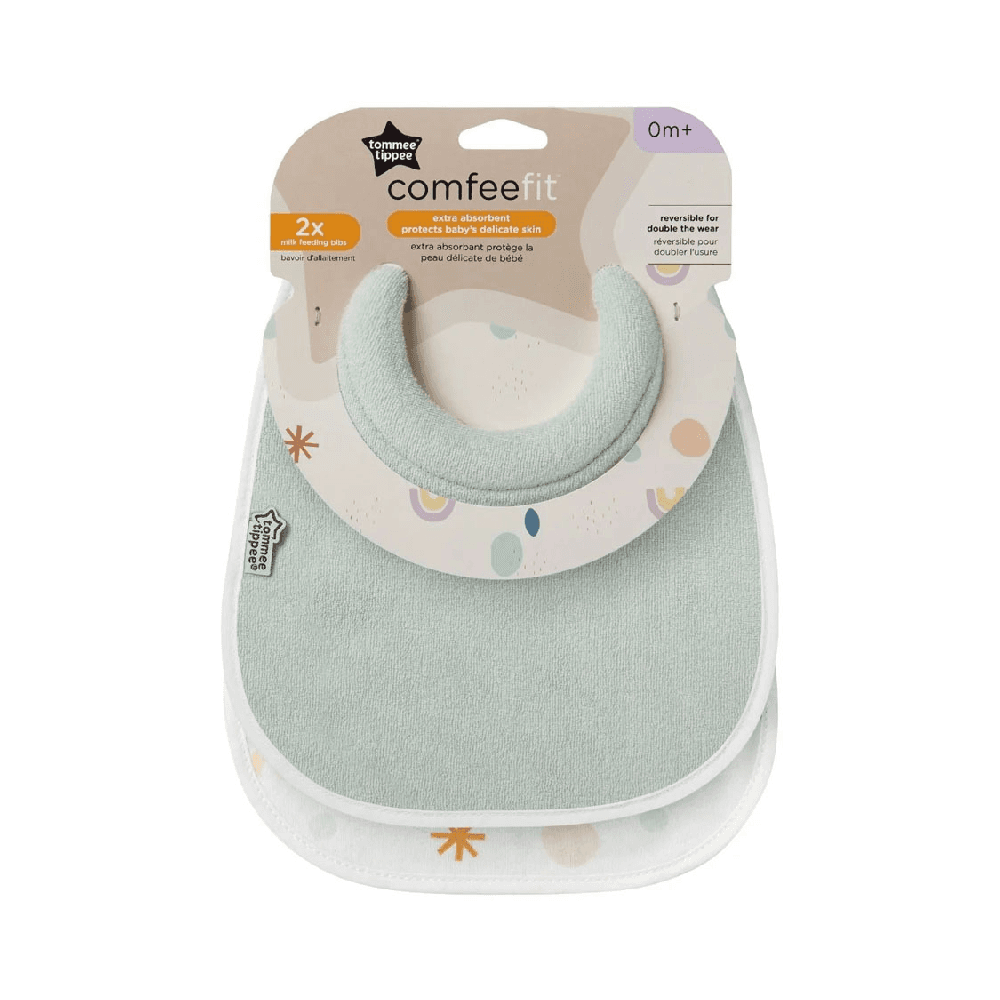 Tommee Tippee Closer To Nature Milk Feeding Bib 2Pcs - Green