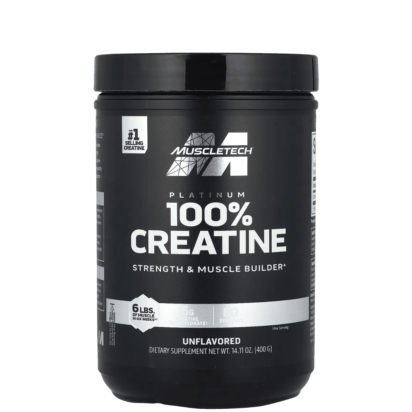 Muscletech, Platinium Creatine, Monohydrate, Unflavored, 400 G