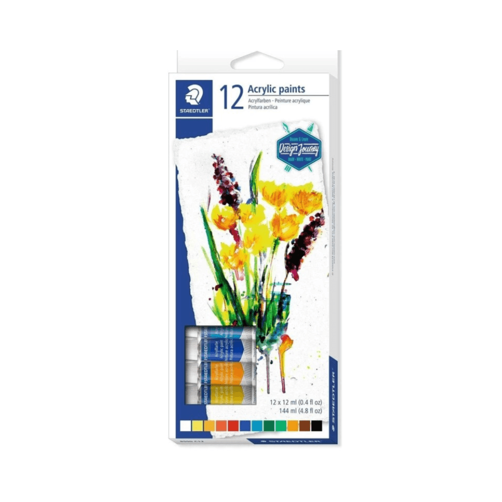 Staedtler Acrylic Paints 12Pcs 12ml 04 fl oz 