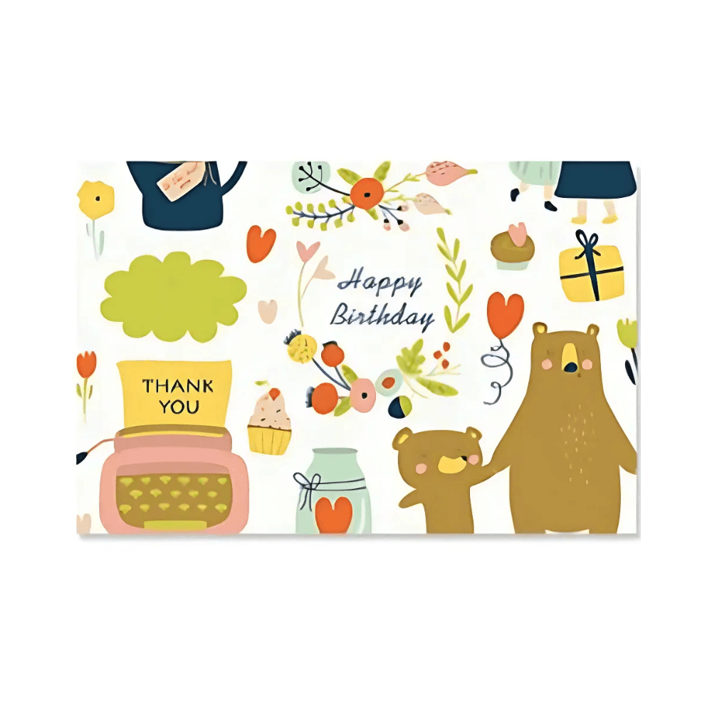 Mother & Child Bear Design Happy Birthday Card
