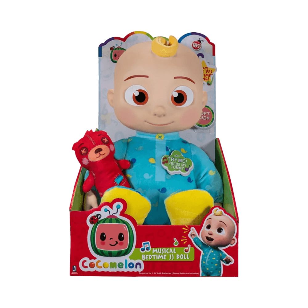 Cocomelon Musical Bedtime JJ Doll with Plush Toy
