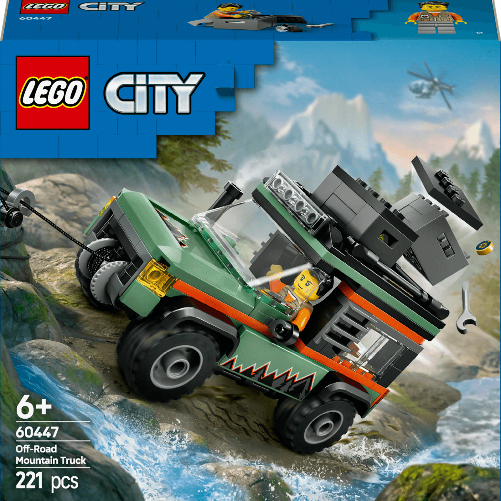 LEGO 60447 City Off-Road Mountain Truck Building Set 221Pcs