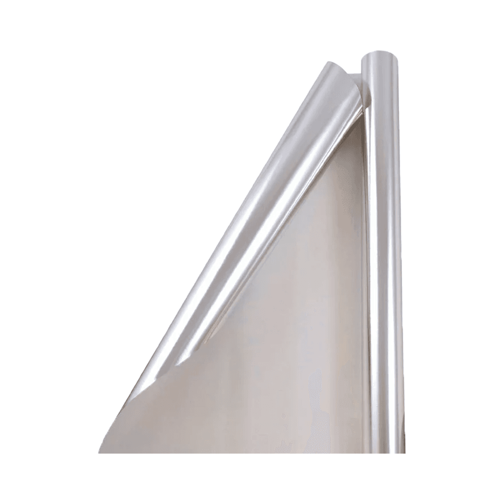 Shiny Metallic Foil Wrapping Paper 76x200cm - Silver 