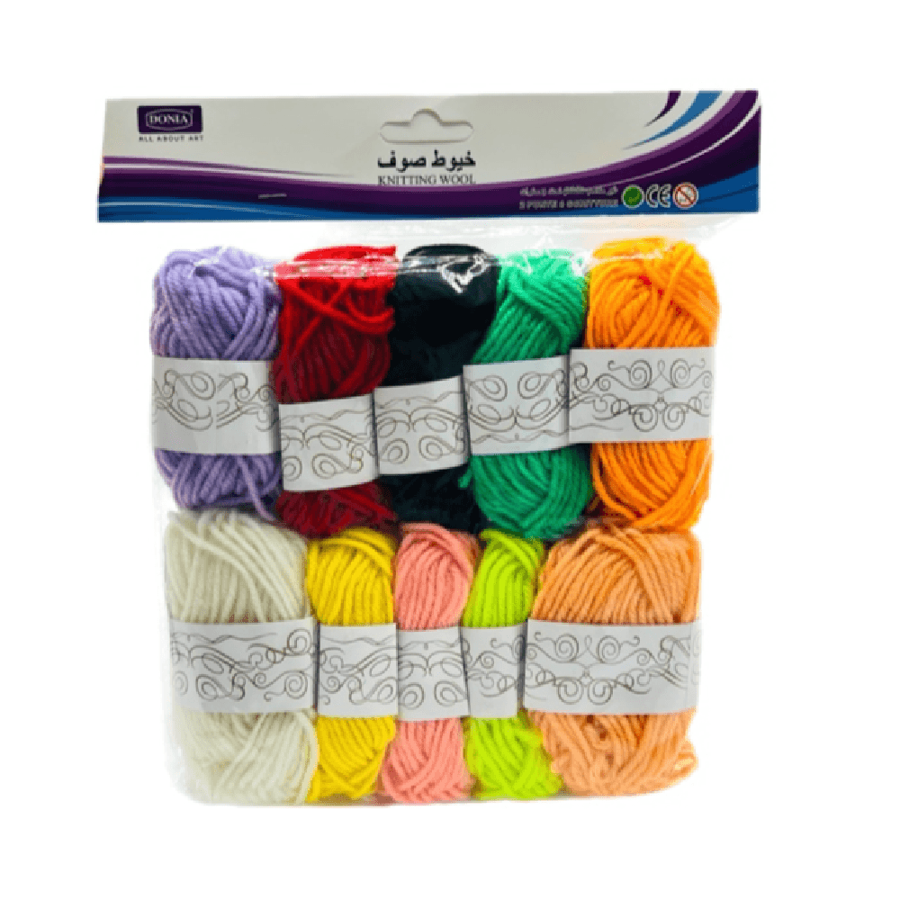 Donia Assorted Light Colours Yarn 10Pcs 17281