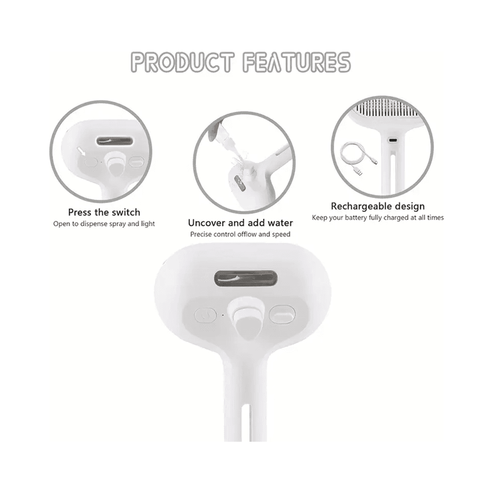 2-in-1 Cleaning Brush With Water Tank